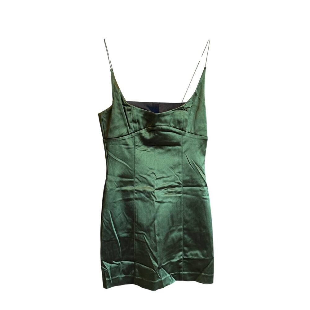 Bec + Bridge Bella Mini Dress Green Moss NWT Sold Out M - Picture 9 of 9